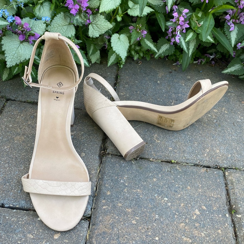 Call it Spring TAN Heeled Sandals, 8 Spring Sale